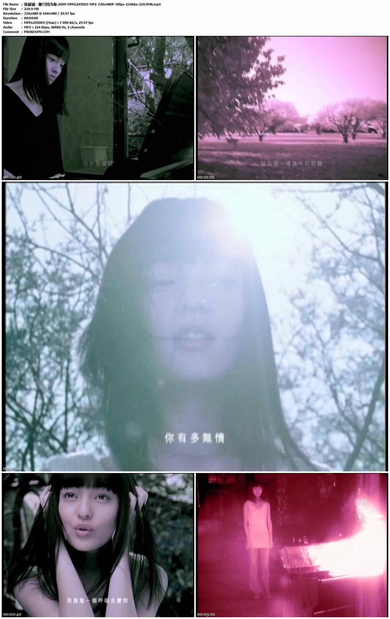 张韶涵 - 都只因为你.2009-MPEG2VIDEO-MP2-720x480P-30fps-224kbs-210.9MB官方MV_高清MV